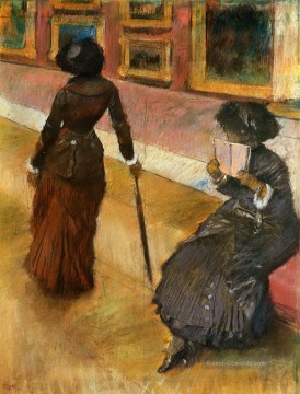 mary Cassatt im louvre Edgar Degas Ölgemälde